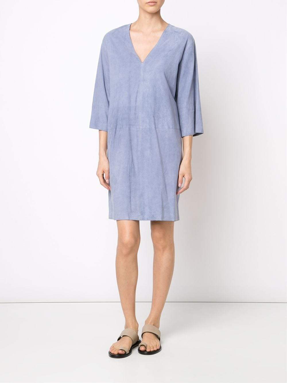 VINCE-Suede Shift Dress-