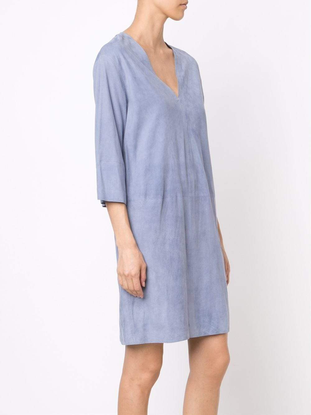 VINCE-Suede Shift Dress-