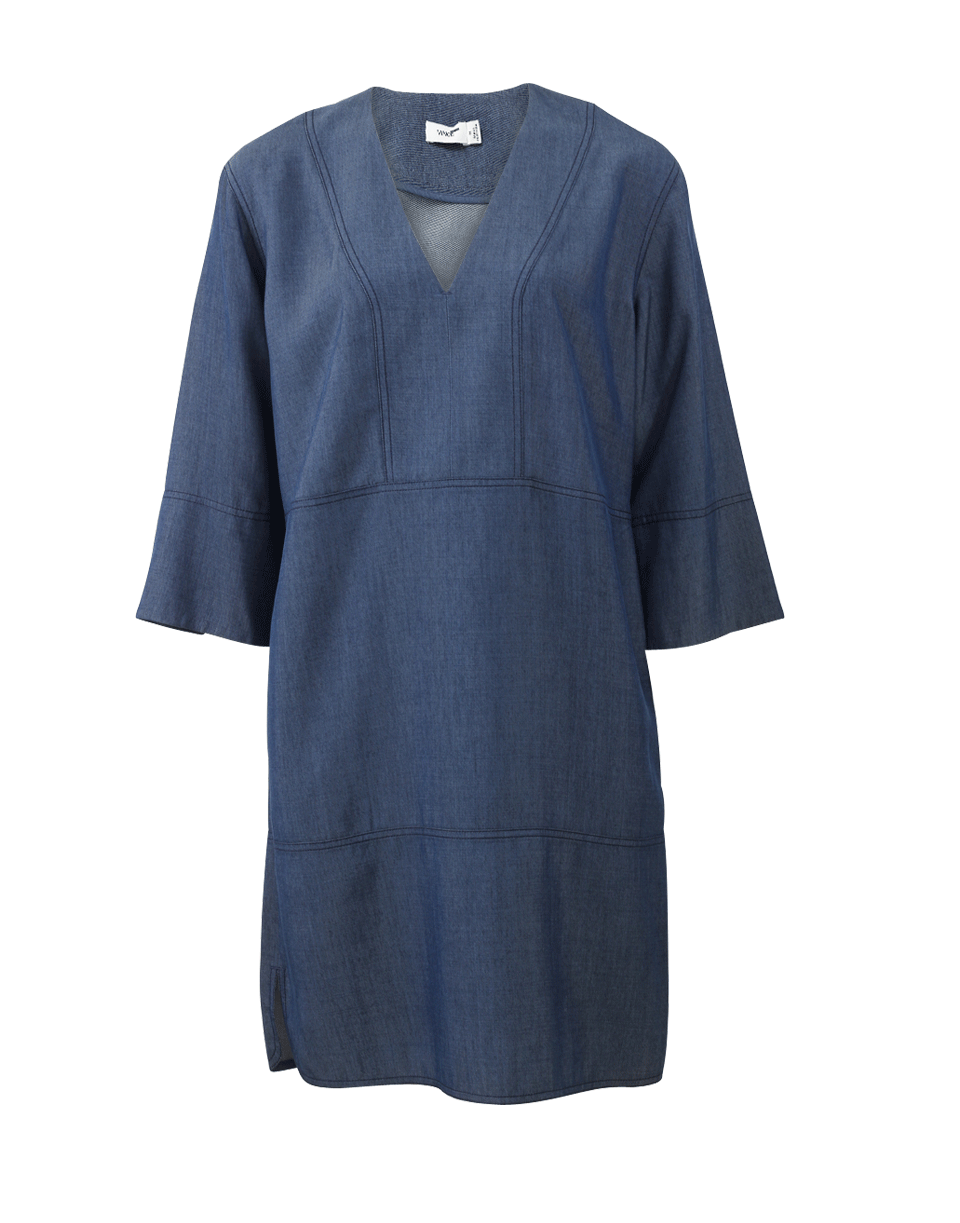 VINCE-Chambray Shift Dress-