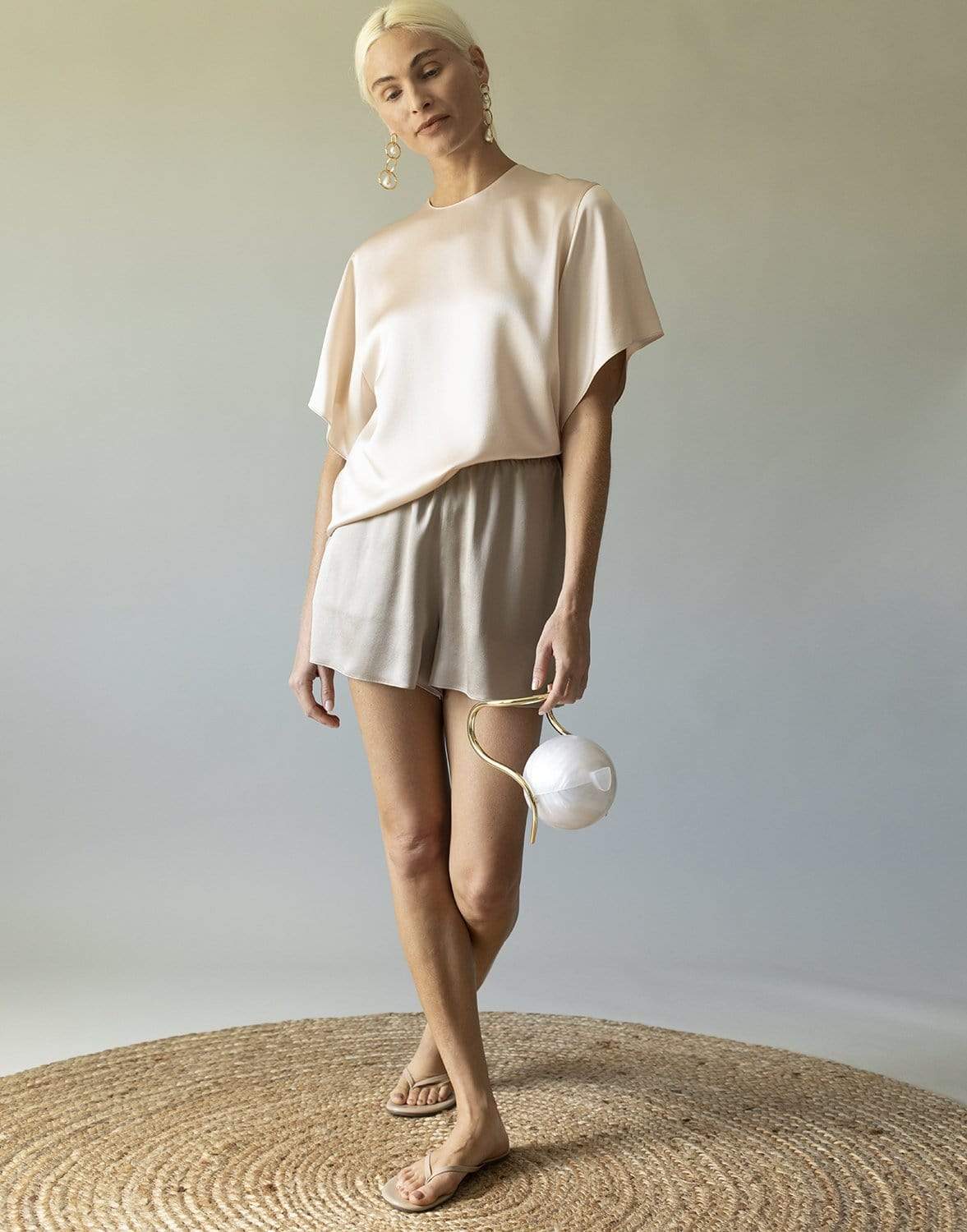 VINCE-Satin Pull On Short-