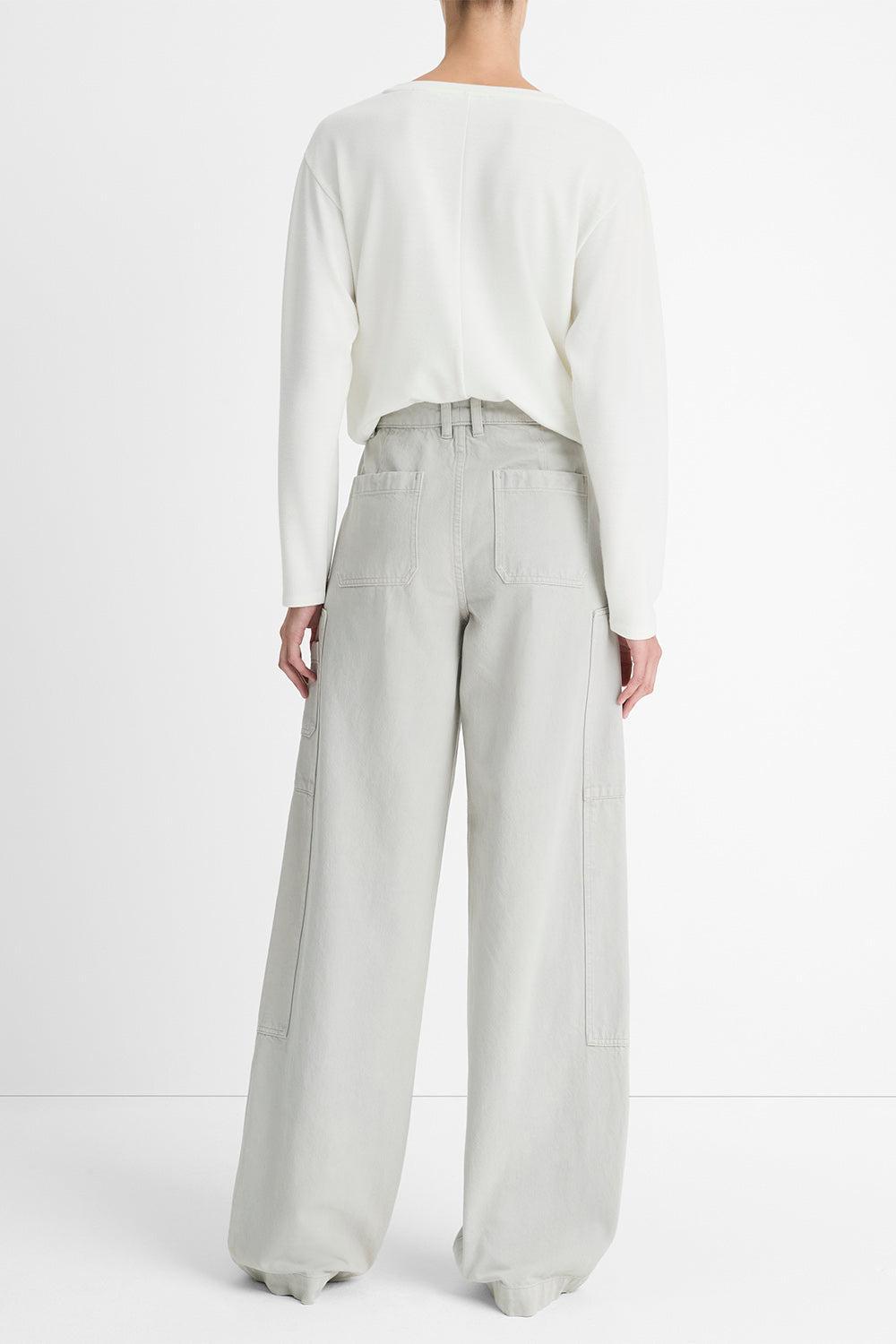 Utility Pant-STNEGREY-25-CLOTHINGPANTWIDE LEG-VINCE