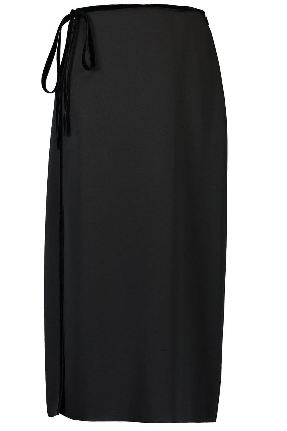 VINCE-Side Slit Midi Skirt-