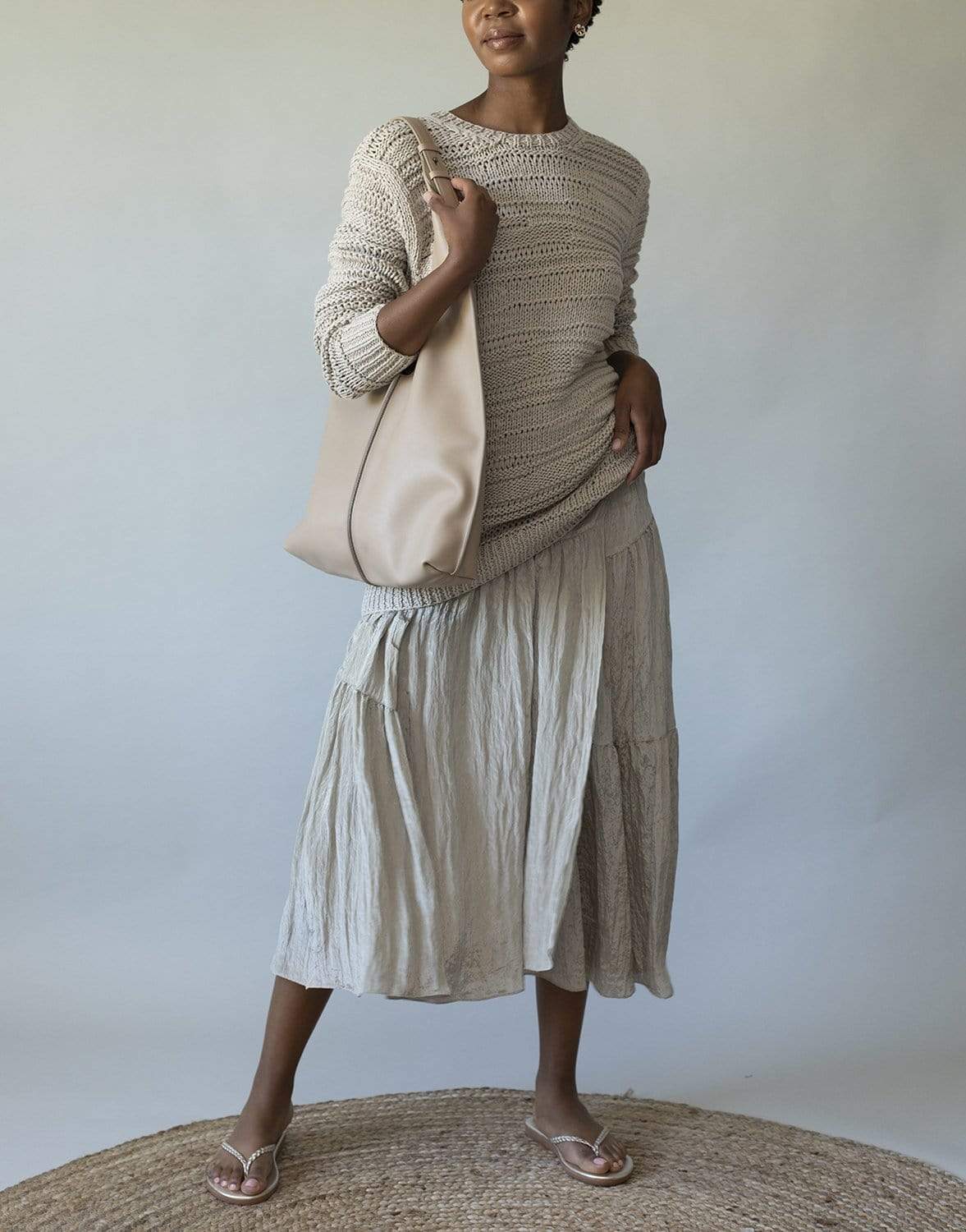 VINCE-Tiered Asymmetric Skirt-