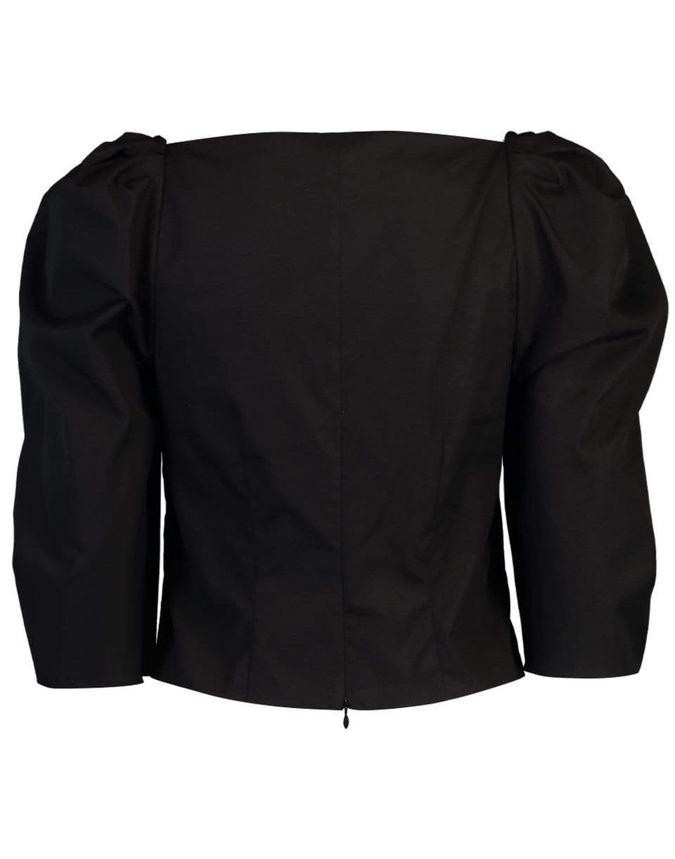 VINCE-Draped Long Sleeve Top-