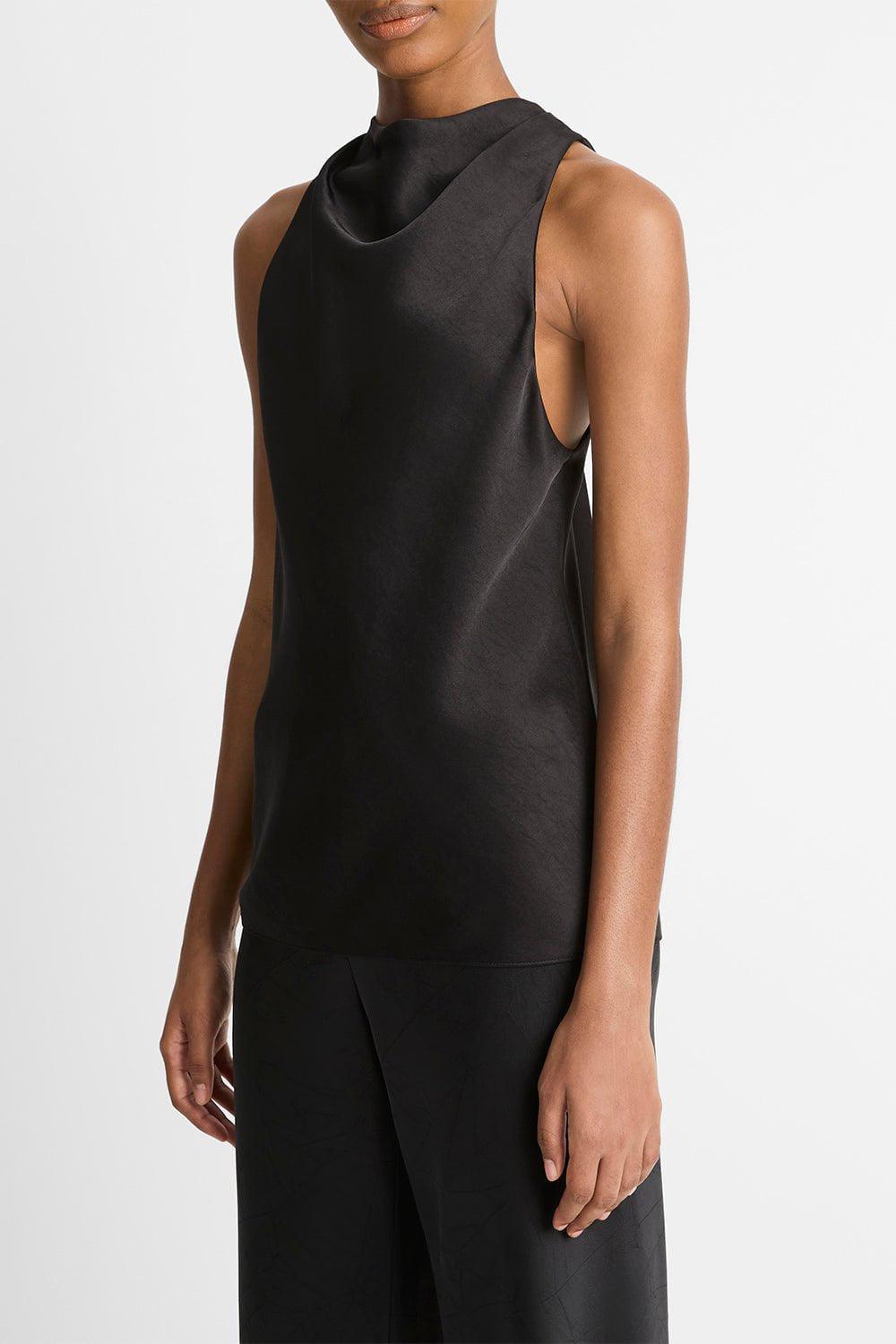VINCE-Cowl Neck Tank-