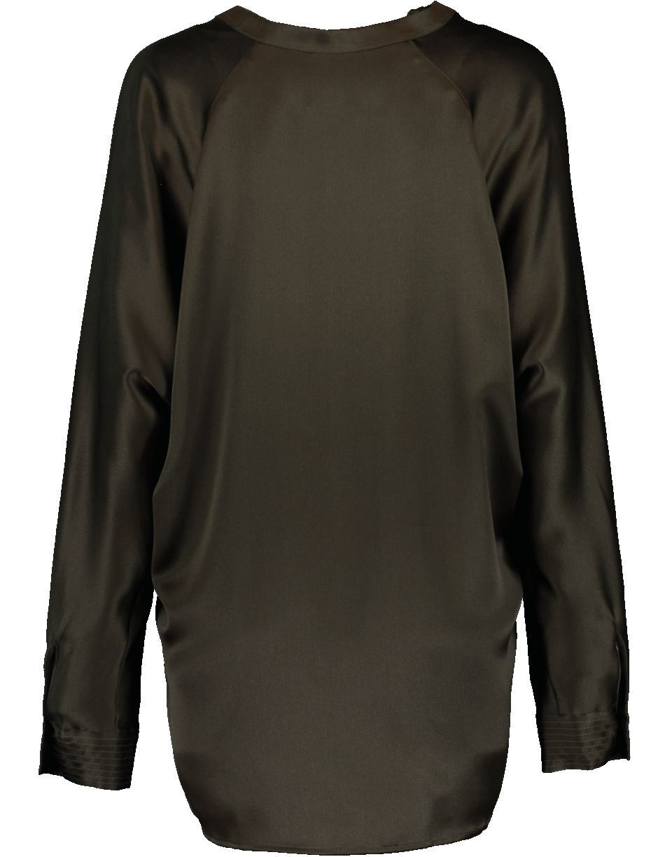 VINCE-Pull On Silk Blouse-LAUREL