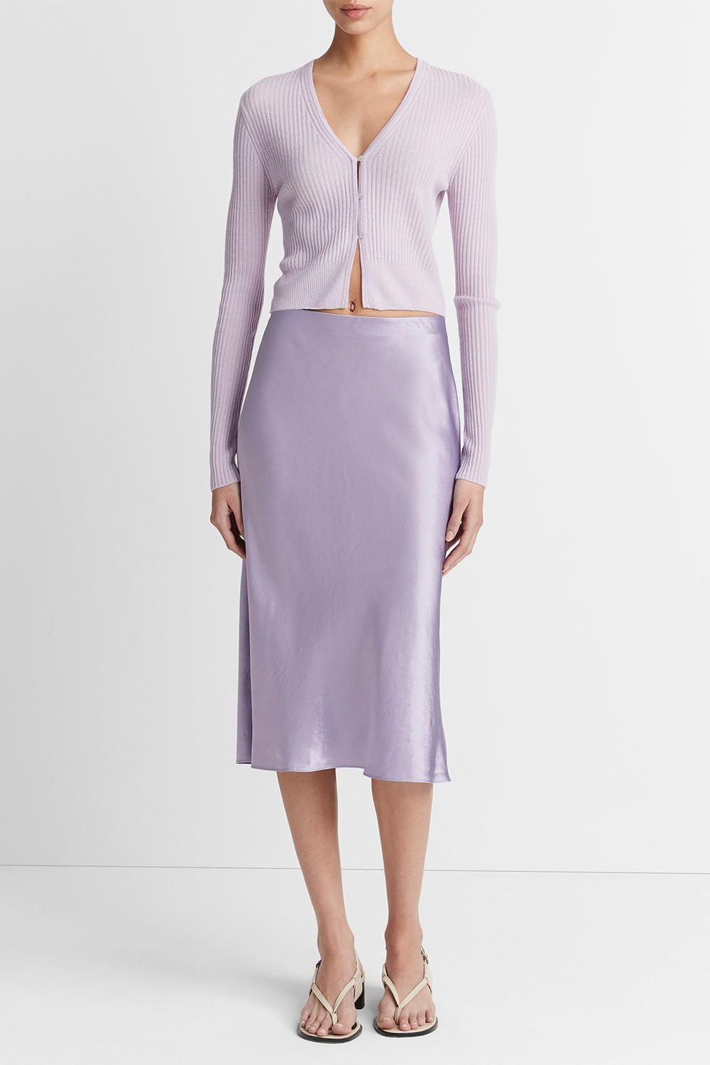 VINCE-Shrunken Button Cardigan-