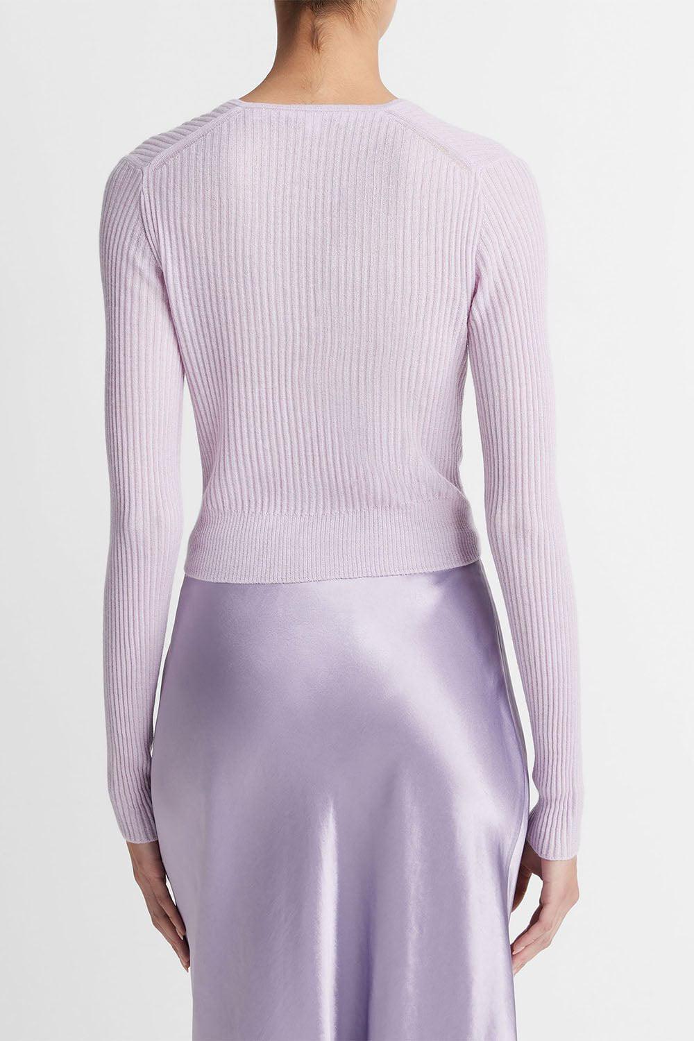 VINCE-Shrunken Button Cardigan-