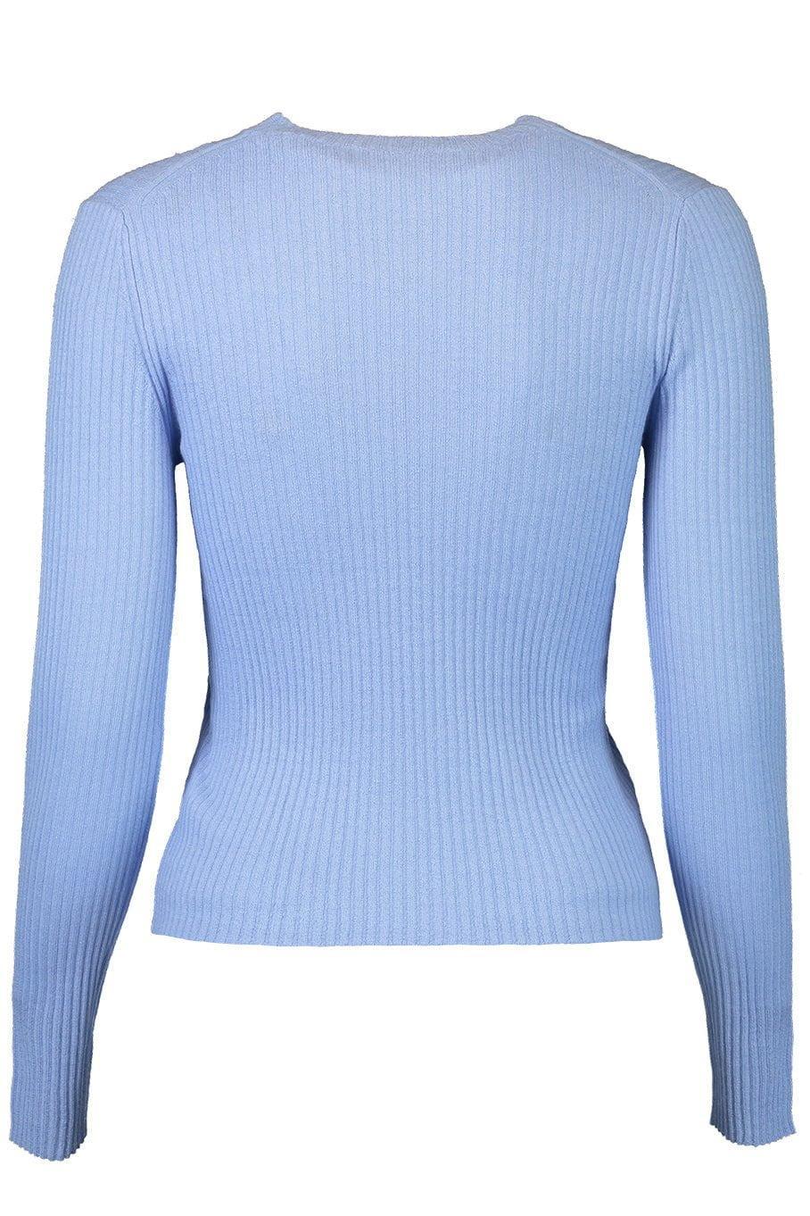 VINCE-Slim Ribbed Crew Sweater - Dark Iris-