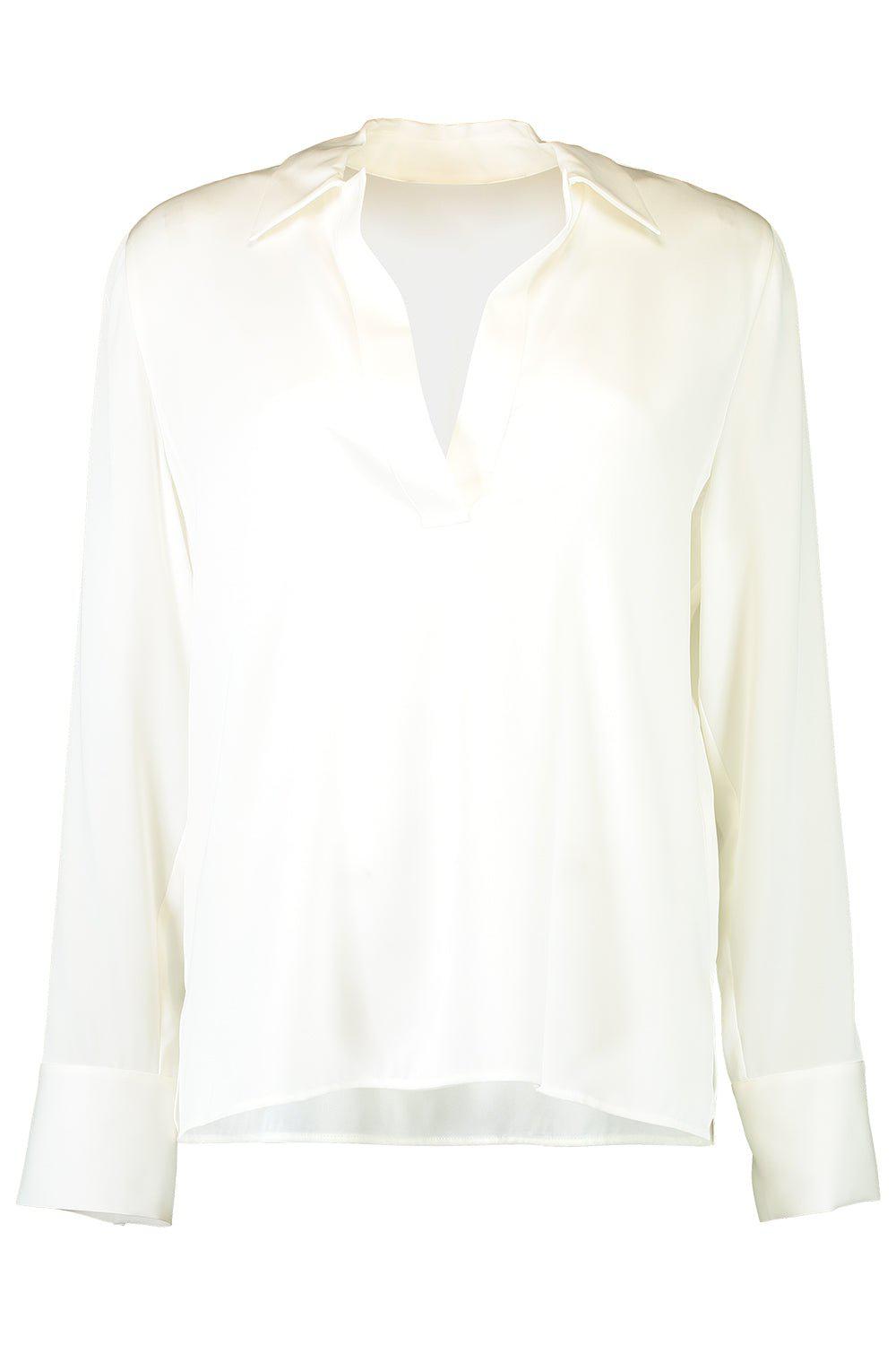 VINCE-Long Sleeve Pullover Polo-