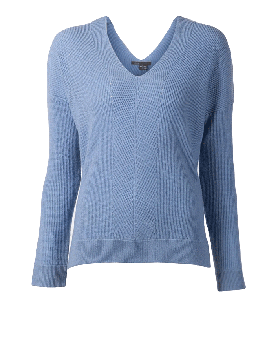 VINCE-V-Neck Knit Pullover-