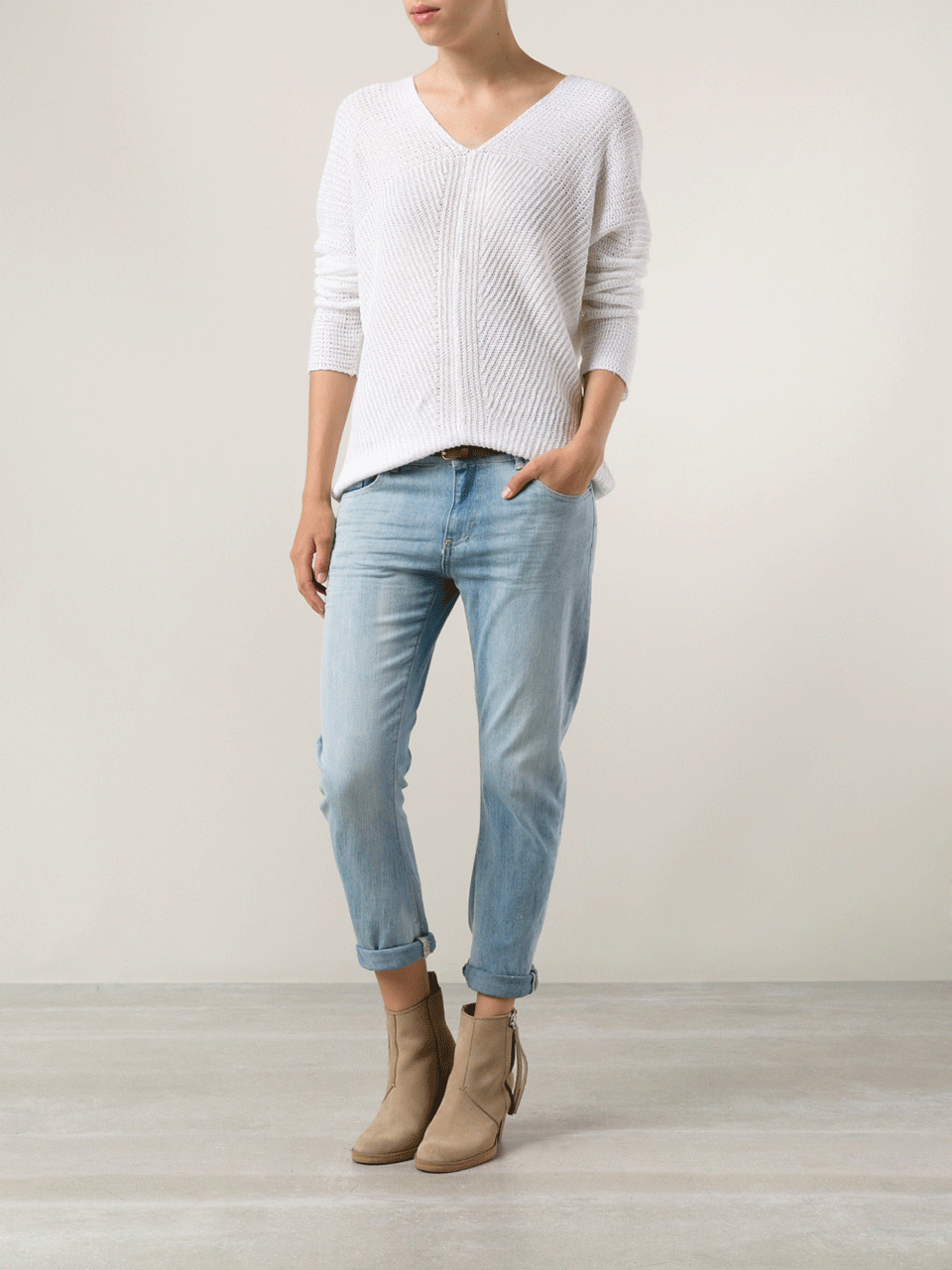 VINCE-Fashioned V Pullover-