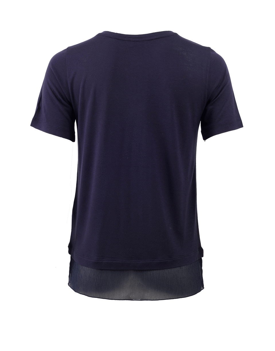 VINCE-Crinkle Hem Tee-