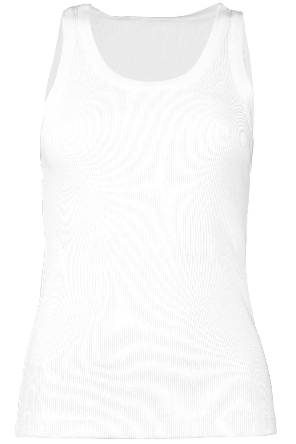 Scoop Neck Tank - Optic White
