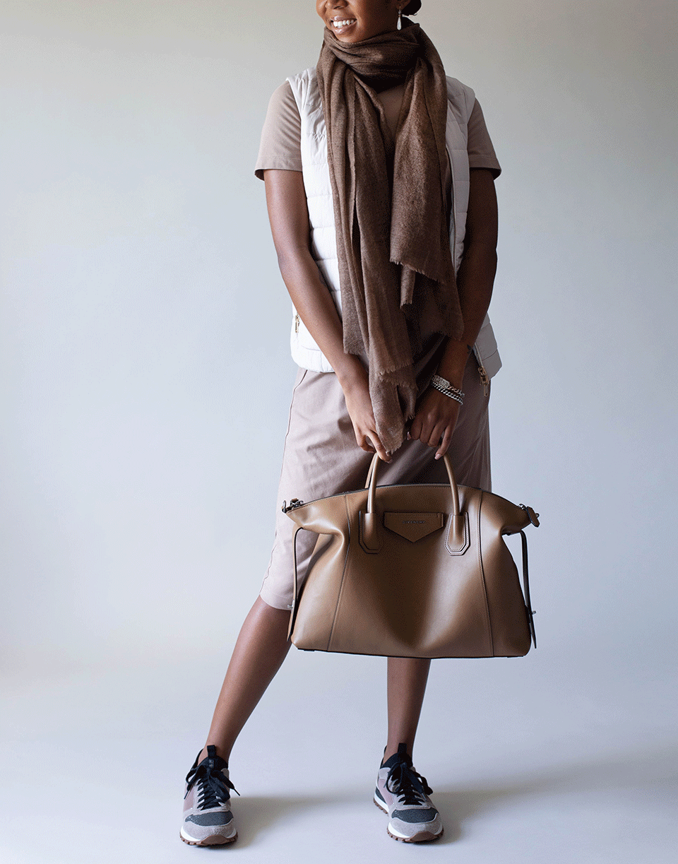 VINTAGE SHADES-Brown Cashmere Scarf-DKCOFFEE