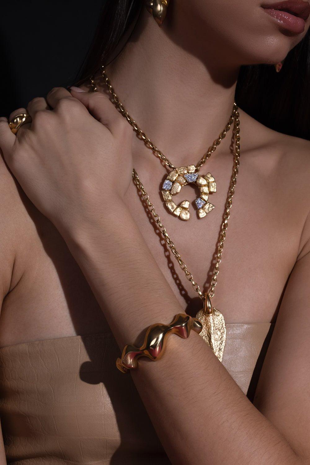 VRAM-Cayrn Cuff Bracelet-YELLOW GOLD