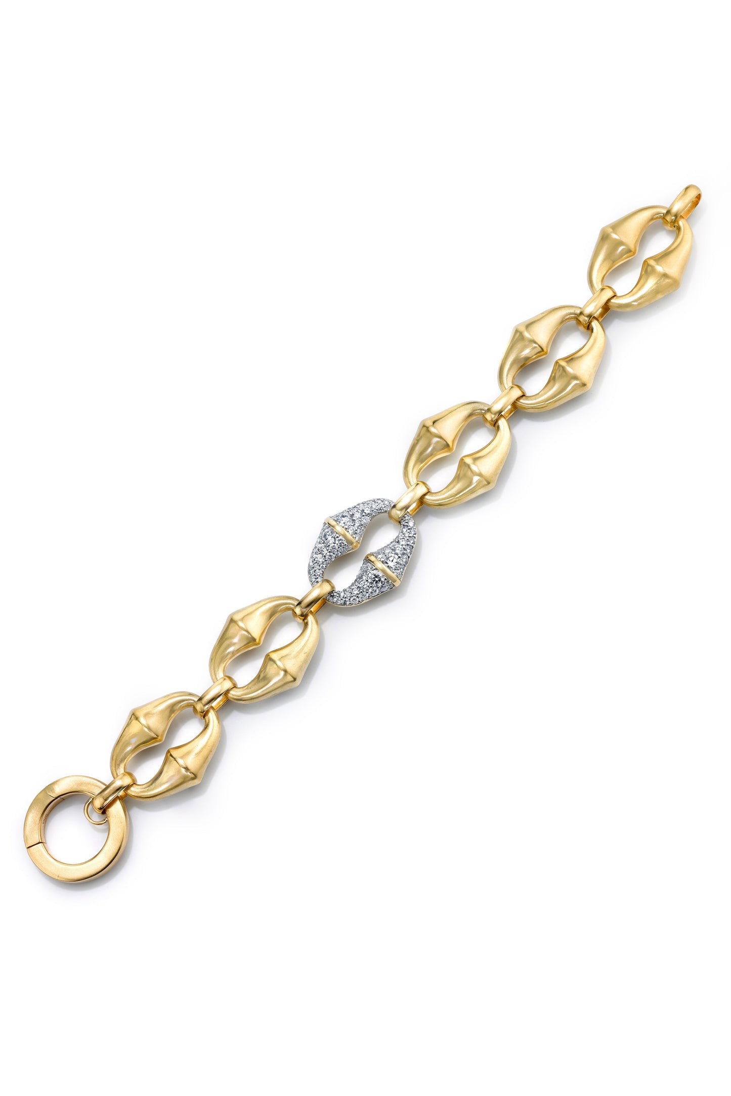 VRAM-Chrona Link Diamond Bracelet-YELLOW GOLD