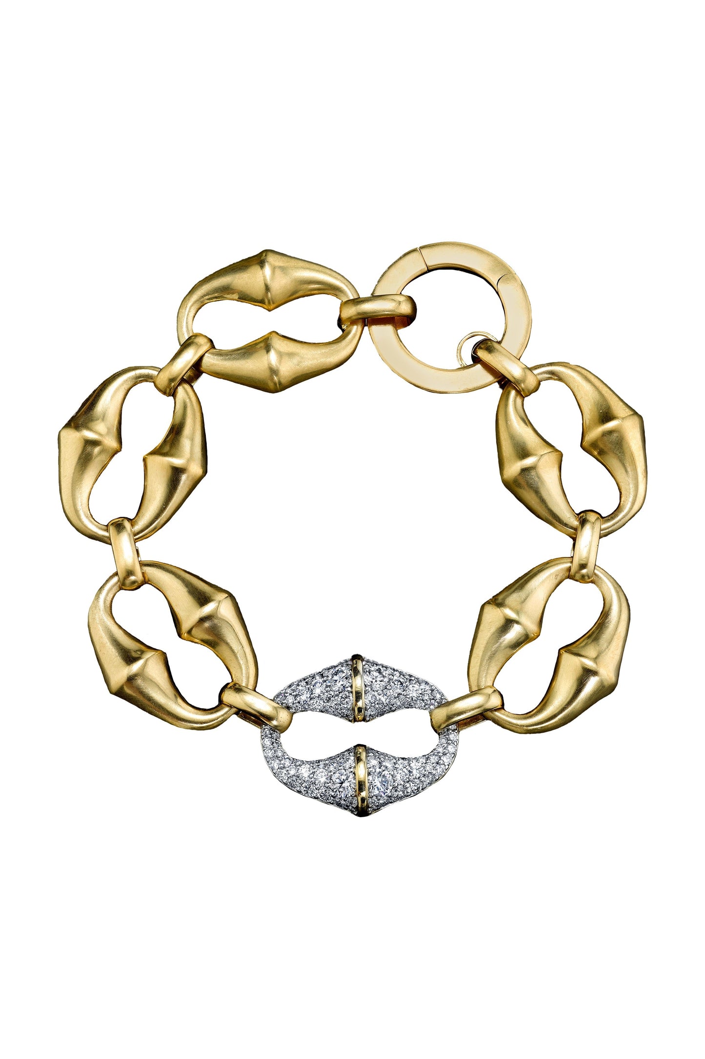 VRAM-Chrona Link Diamond Bracelet-YELLOW GOLD