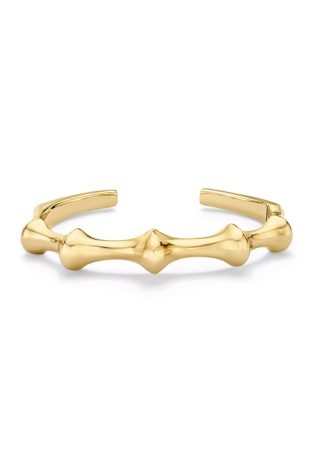 Chrona I Hinged Cuff Bracelet-YELLOW GOLD-M-JEWELRYFINE JEWELBRACELET O-VRAM