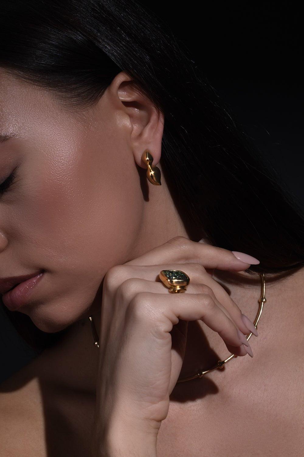 VRAM-Cayrn Earrings-YELLOW GOLD