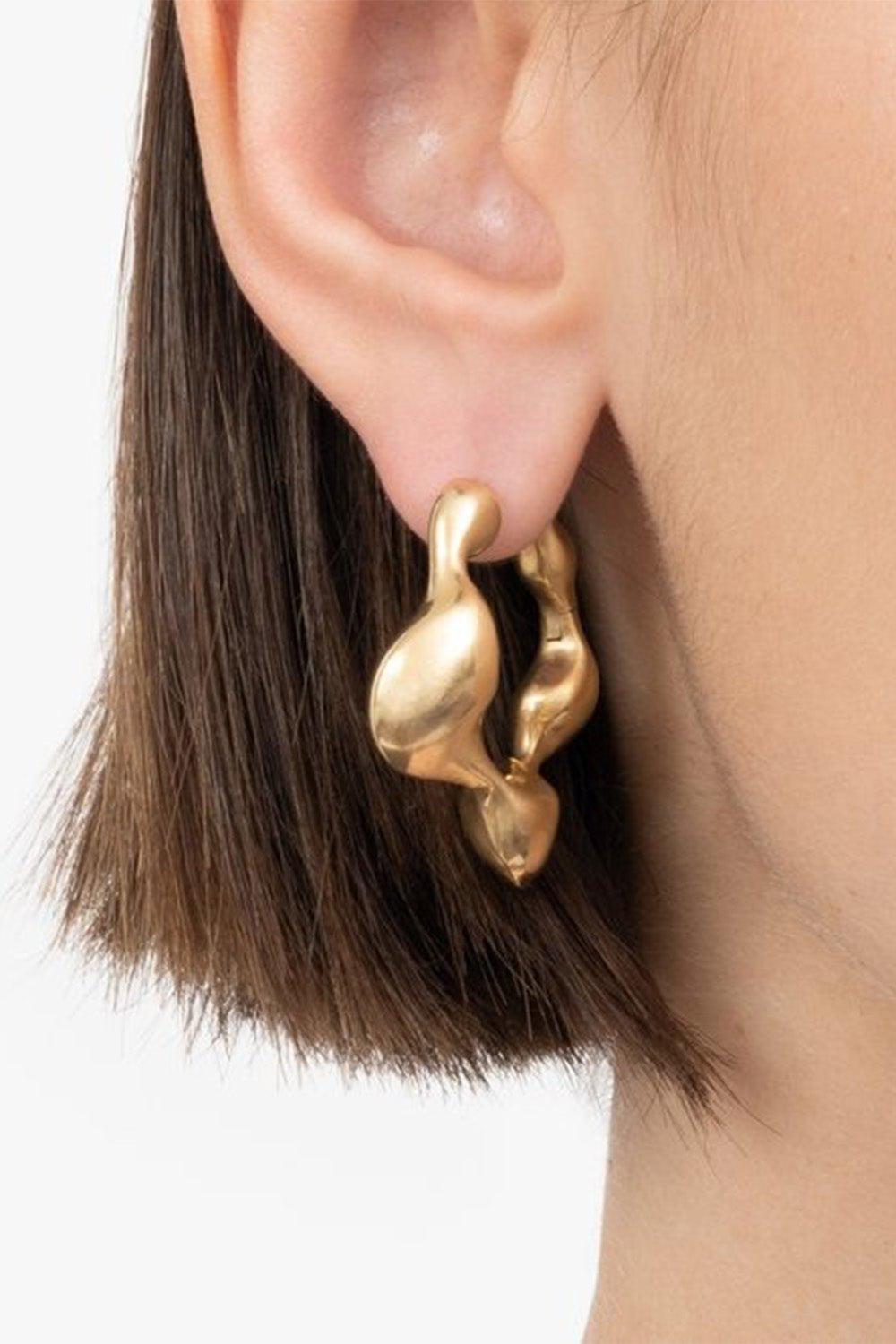 VRAM-Cayrn Hoop Earrings-YELLOW GOLD