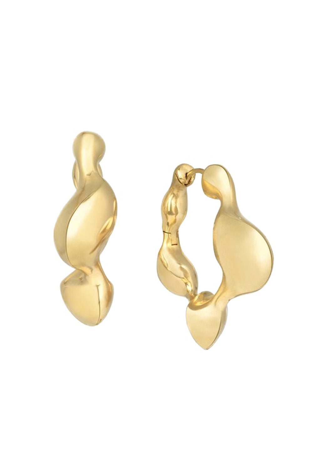 VRAM-Cayrn Hoop Earrings-YELLOW GOLD
