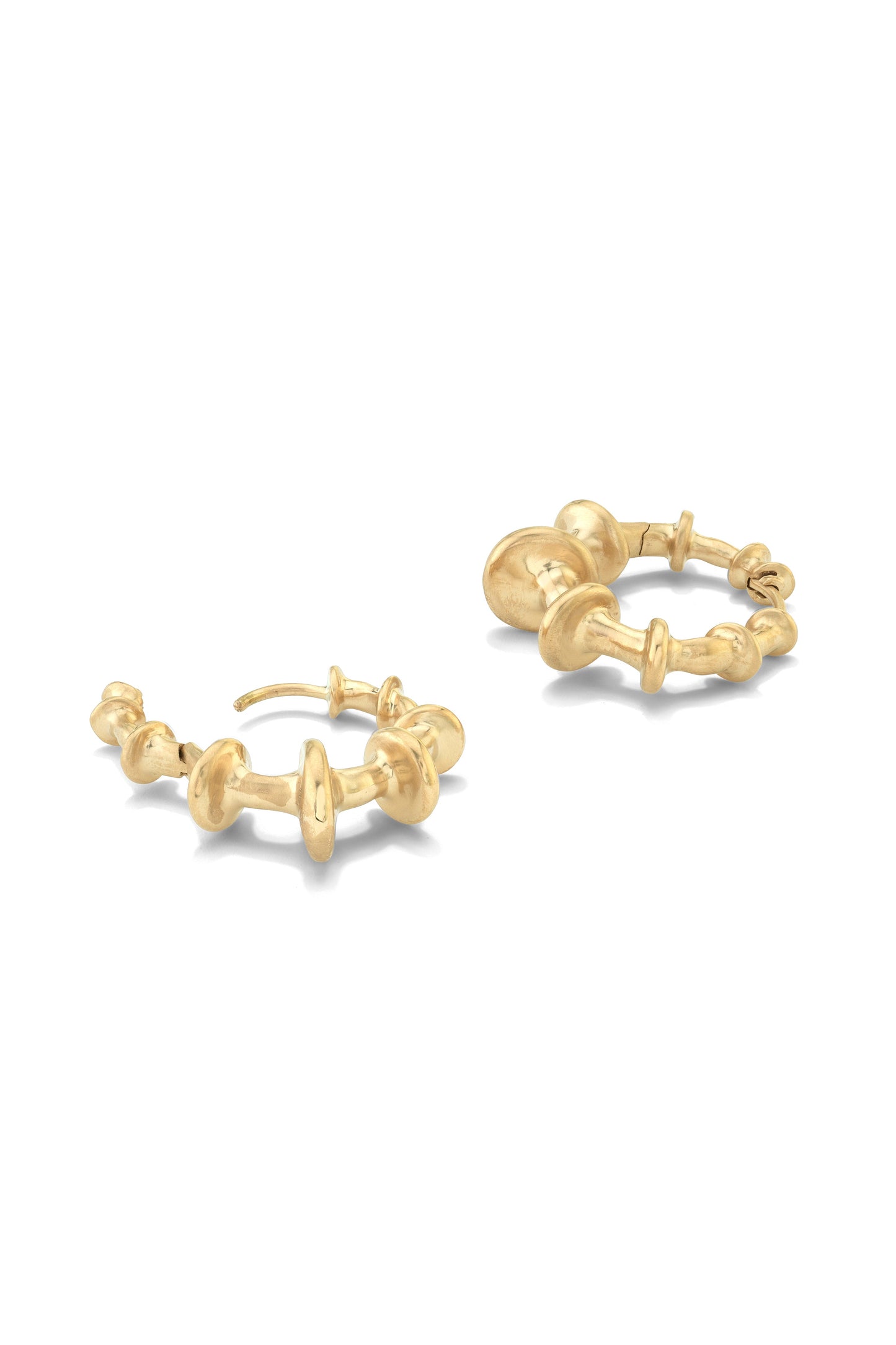 VRAM-Chrona Mini Hoop Earrings-YELLOW GOLD