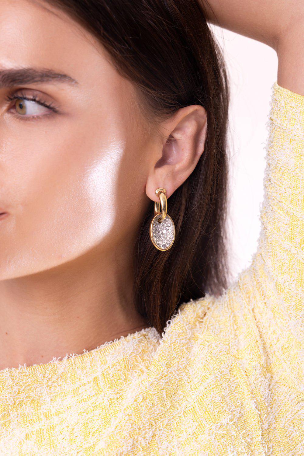 VRAM-Hyper Sine Diamond Earrings-YELLOW GOLD