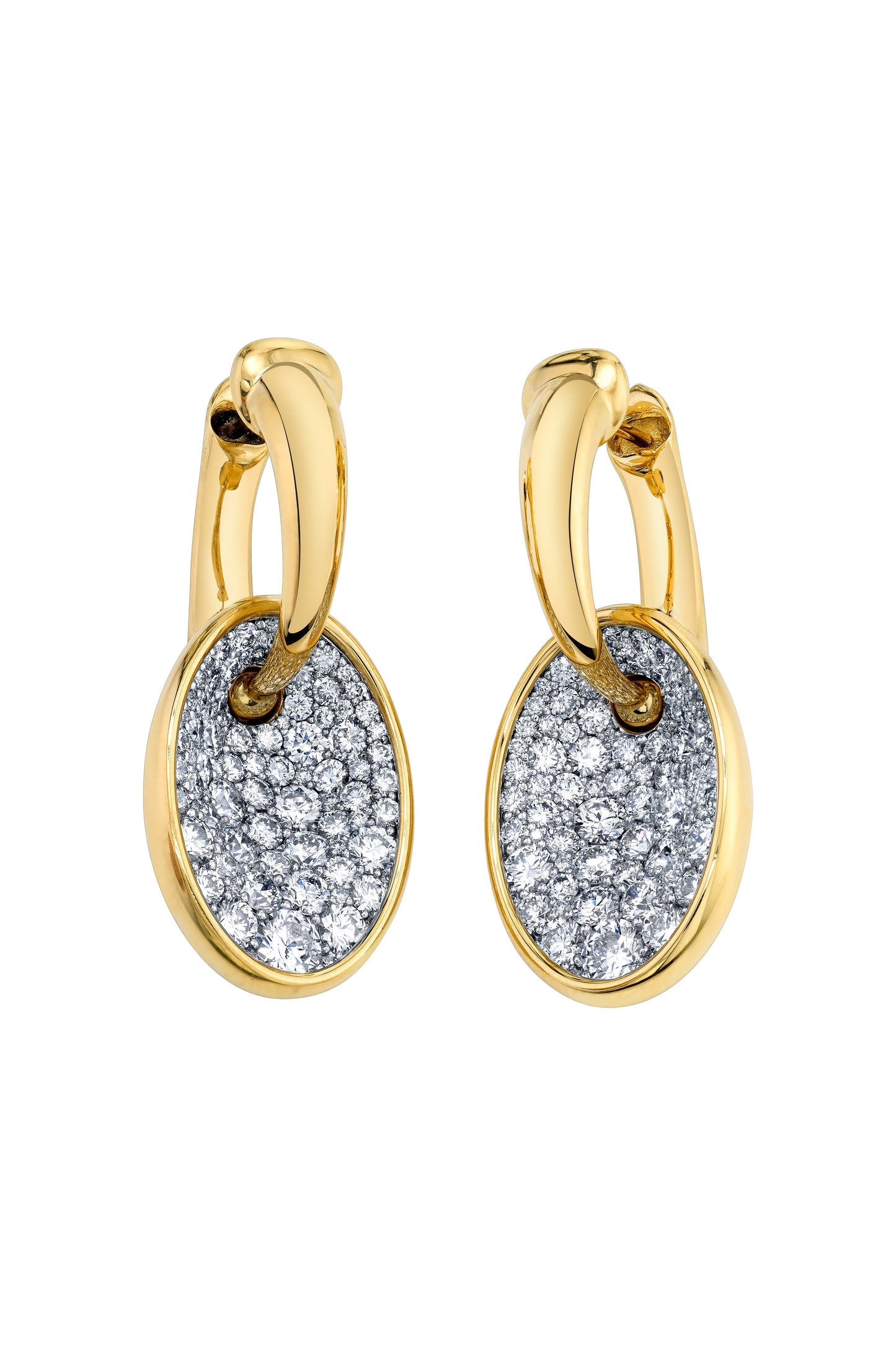 VRAM-Hyper Sine Diamond Earrings-YELLOW GOLD