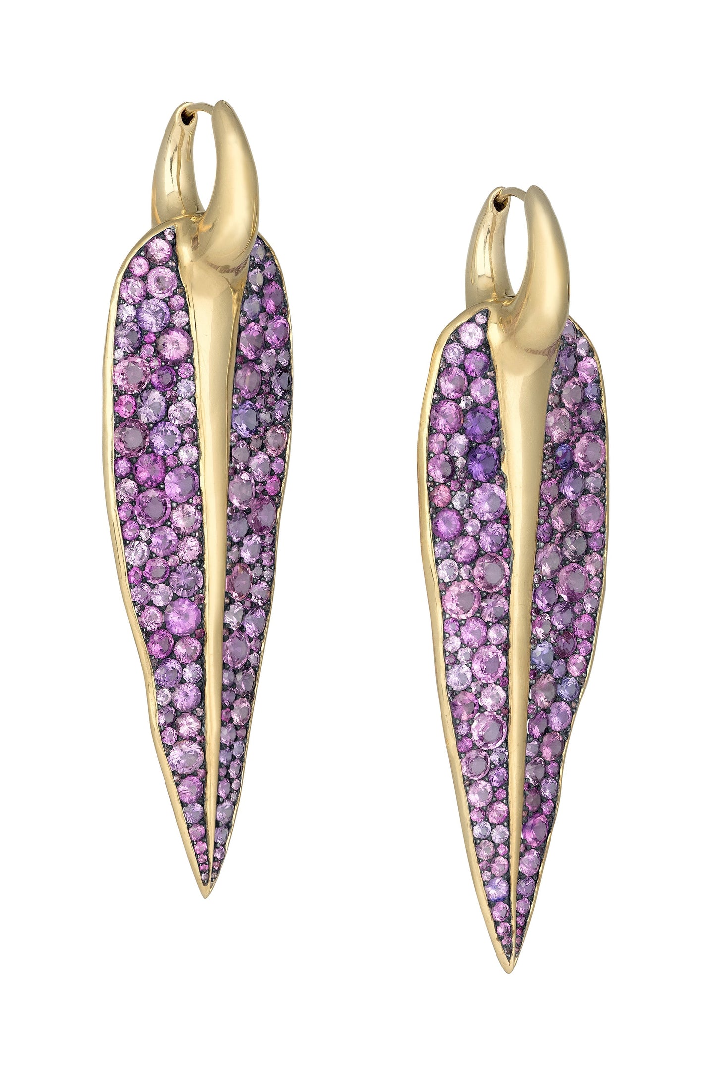 VRAM-Vyv Sapphire Earrings-YELLOW GOLD