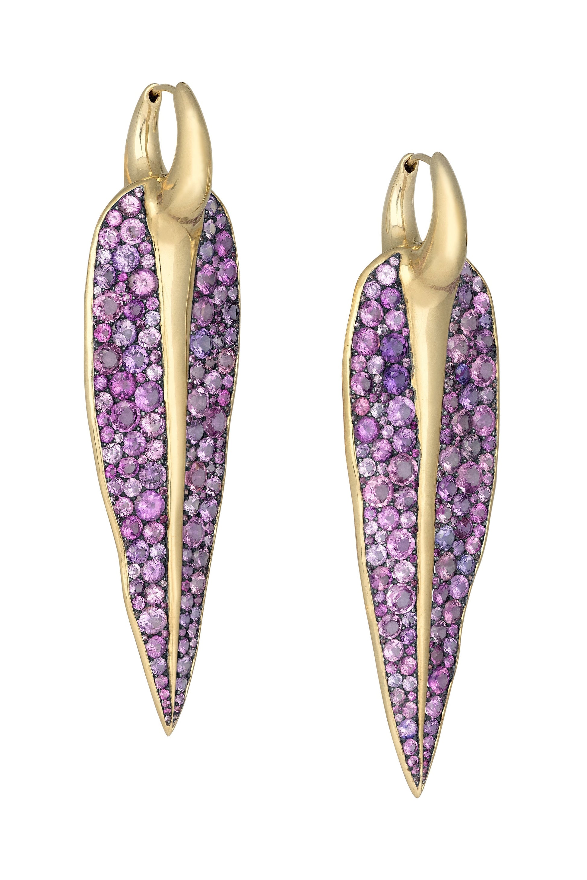 VRAM-Vyv Sapphire Earrings-YELLOW GOLD