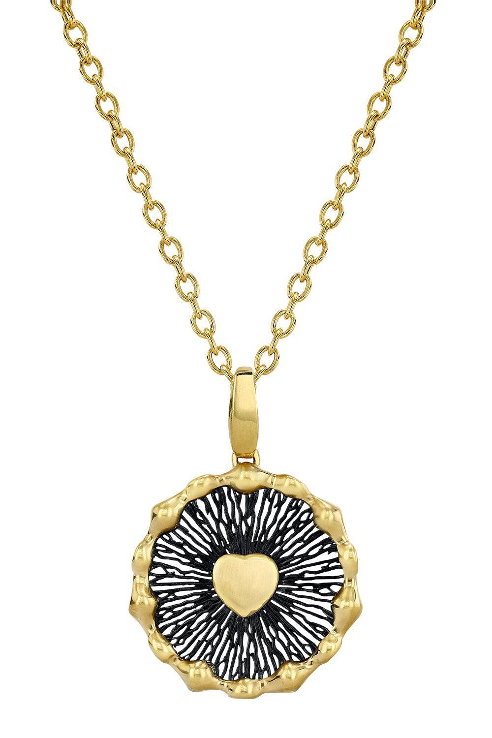 Hypha Heart Necklace-YELLOW GOLD-18-JEWELRYFINE JEWELNECKLACE O-VRAM