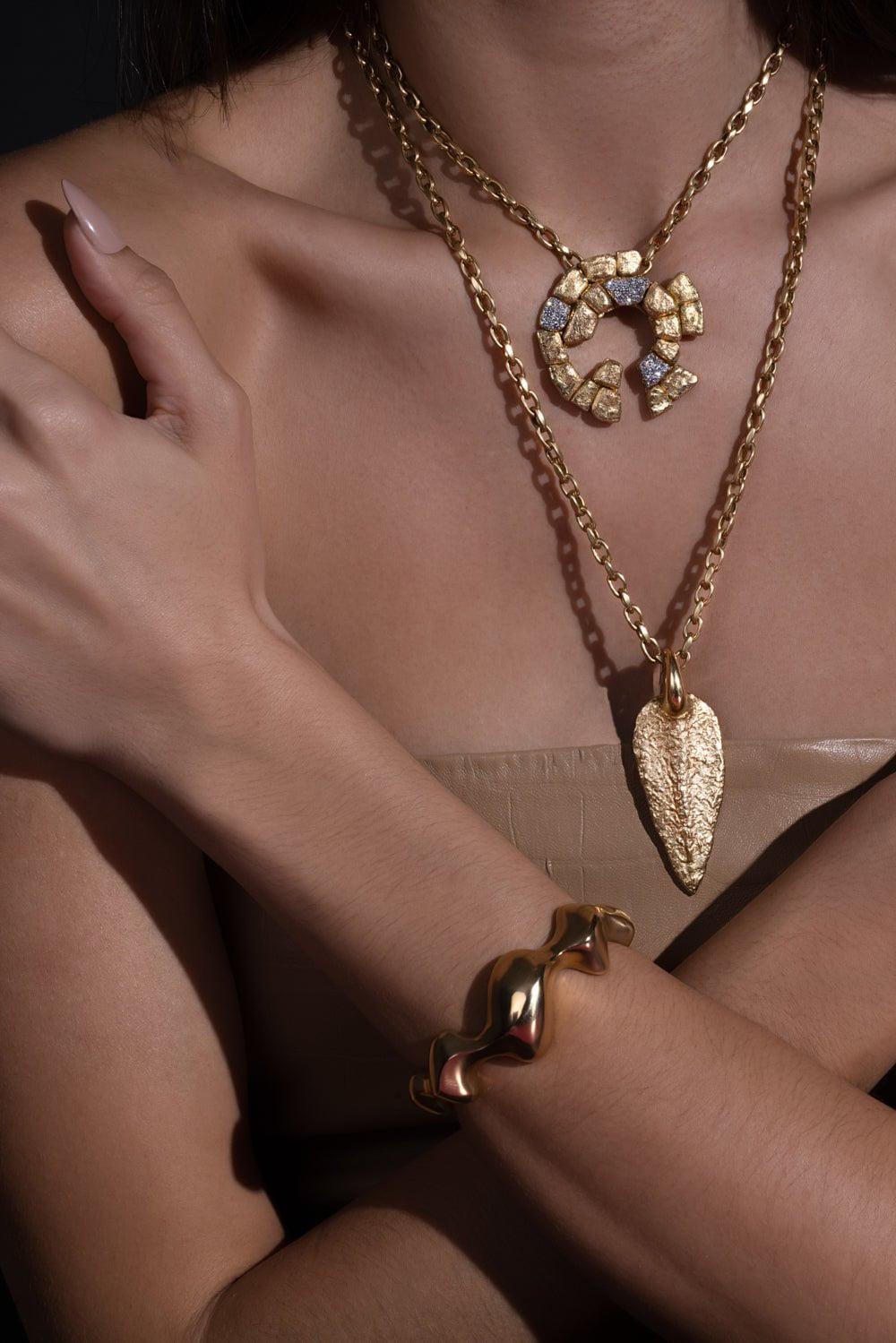 VRAM-Lynk Chain Necklace-YELLOW GOLD