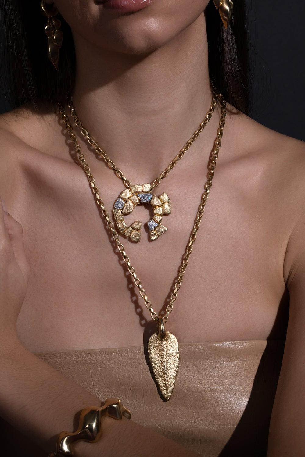 VRAM-Cyfr Diamond Pendant-YELLOW GOLD