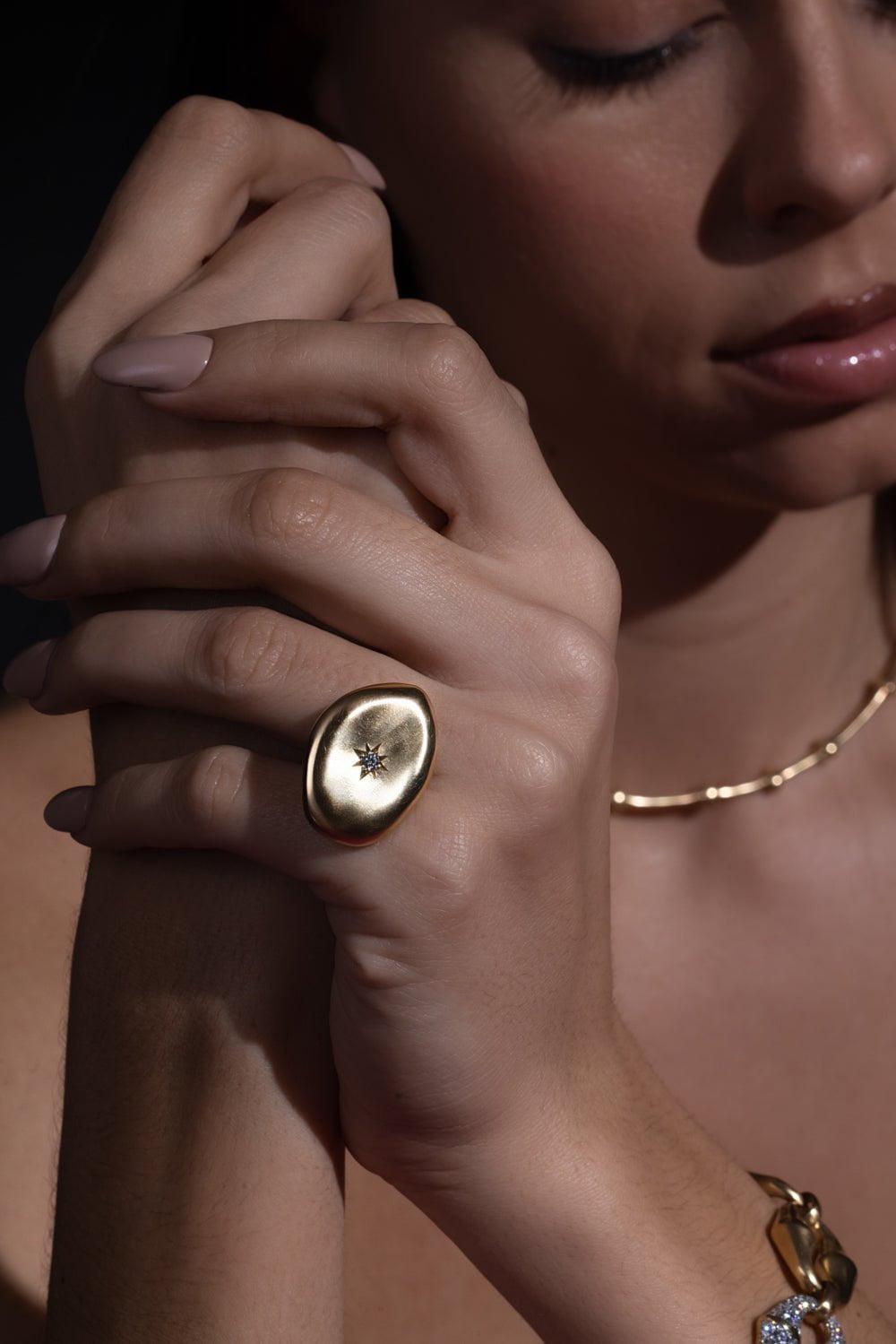 VRAM-Colony I Diamond Ring-YELLOW GOLD