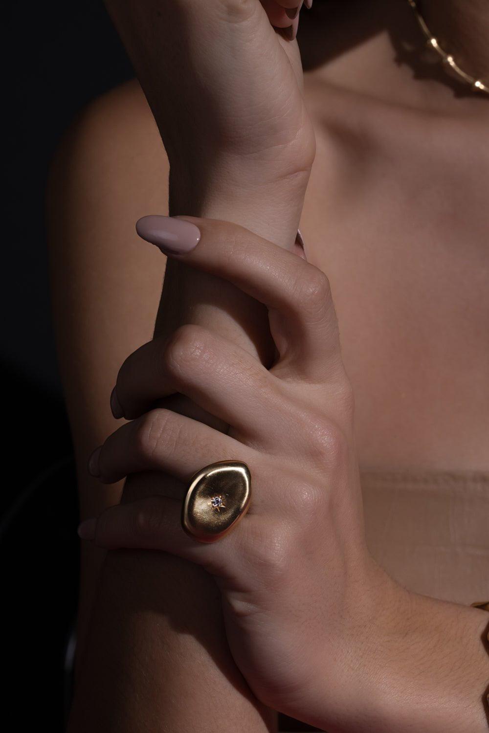 VRAM-Colony I Diamond Ring-YELLOW GOLD