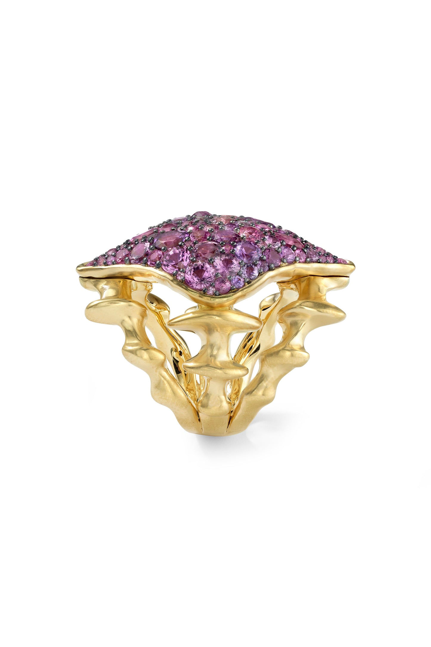 VRAM-DIACHRONA TRIPLE BAND RING-YELLOW GOLD