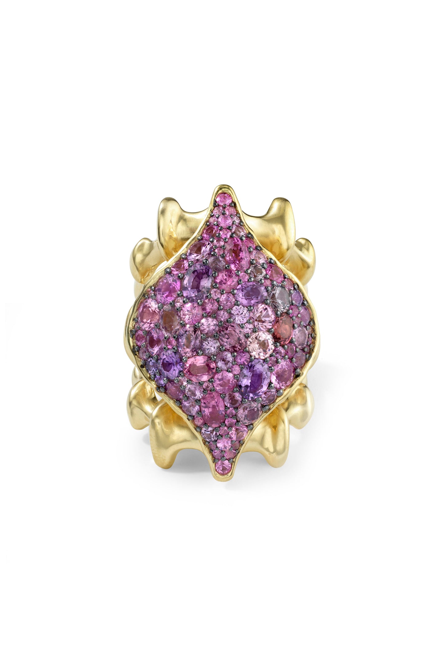 VRAM-DIACHRONA TRIPLE BAND RING-YELLOW GOLD