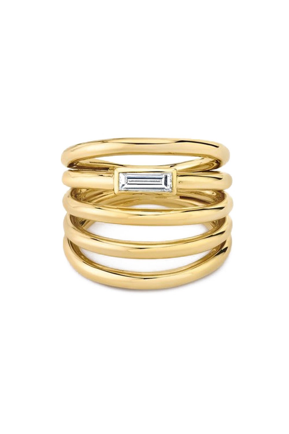 VRAM-Helics 5 Loop Diamond Ring-YELLOW GOLD