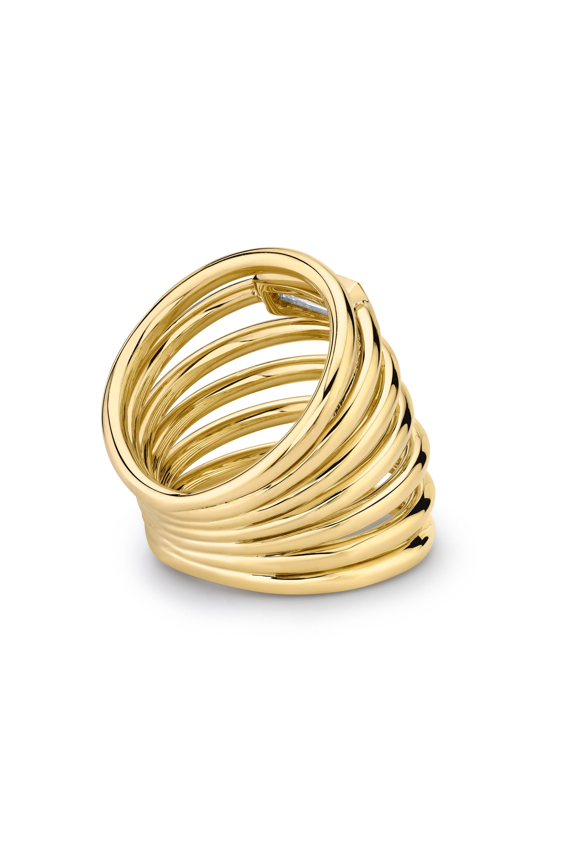 VRAM-Helics 7 Loop Ring-YELLOW GOLD
