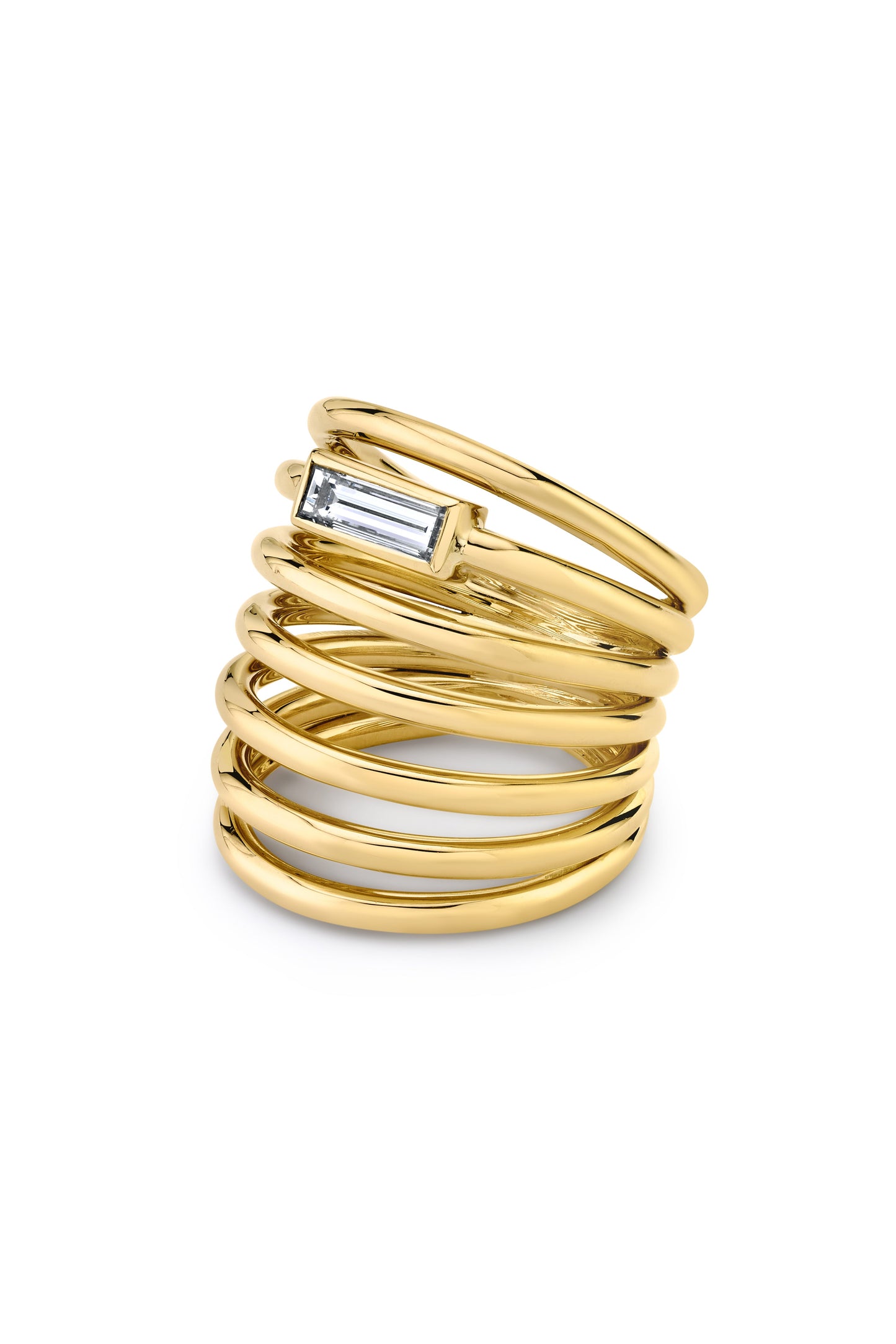 VRAM-Helics 7 Loop Ring-YELLOW GOLD