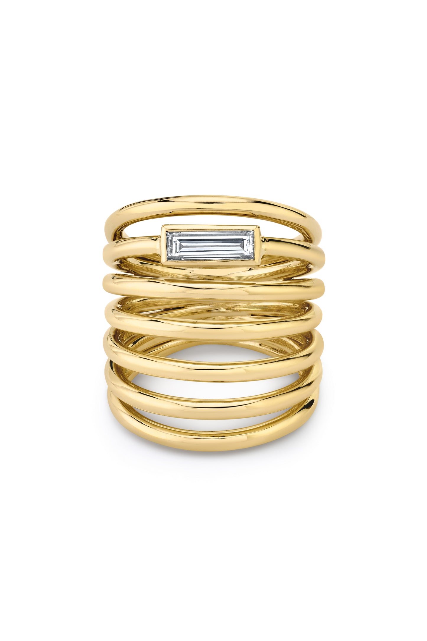 VRAM-Helics 7 Loop Ring-YELLOW GOLD