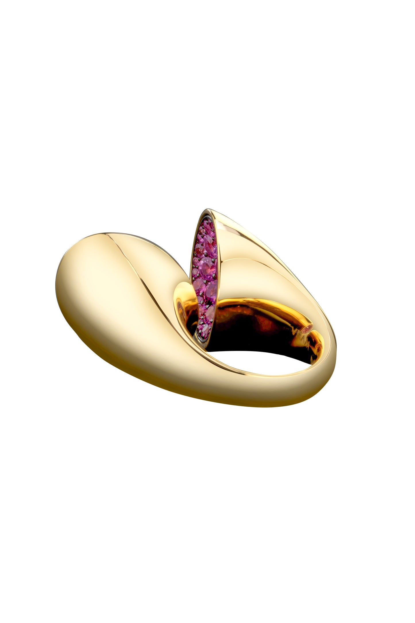 VRAM-Pink Sapphire Echo Ring-YELLOW GOLD