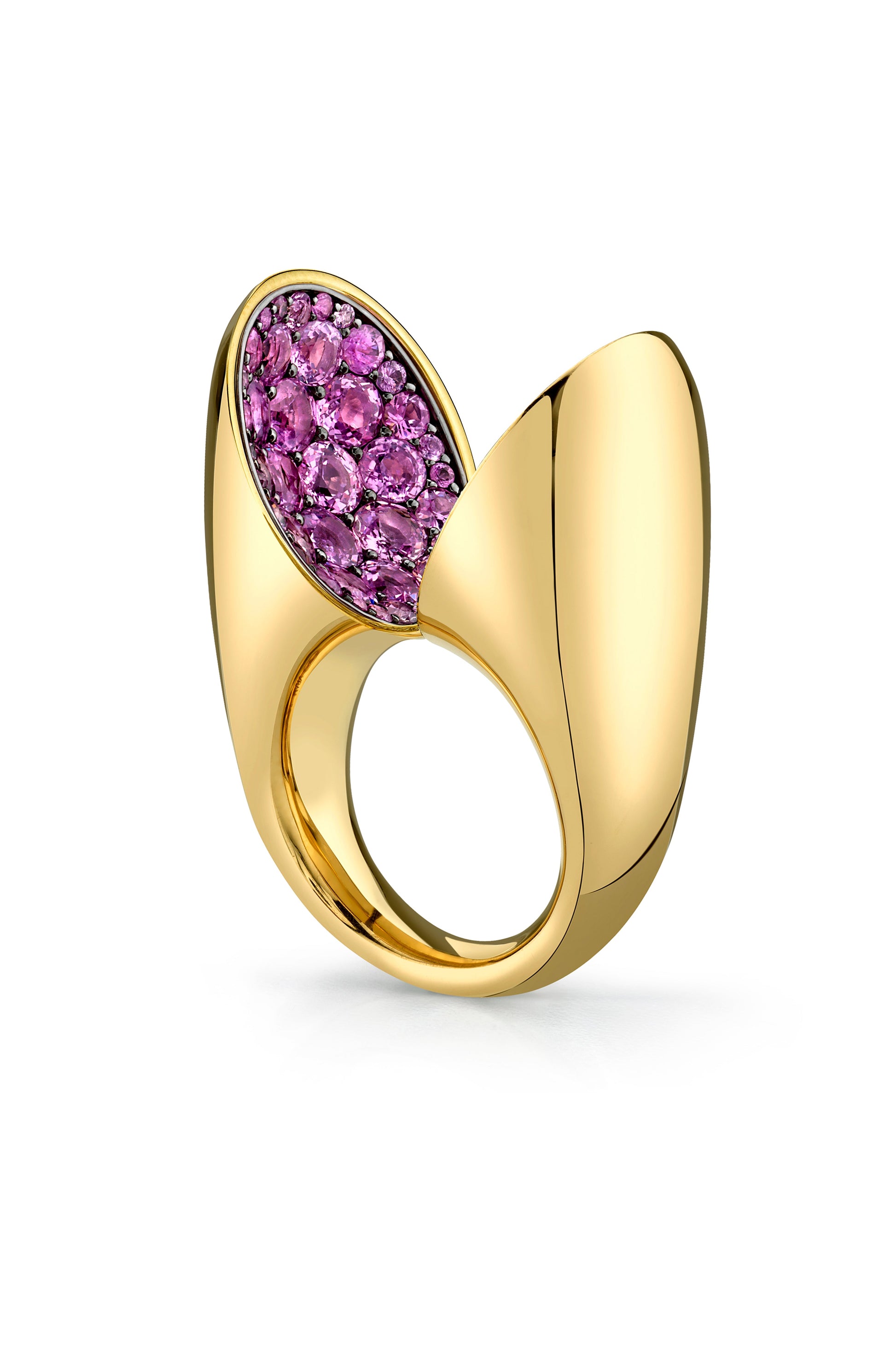 VRAM-Pink Sapphire Echo Ring-YELLOW GOLD