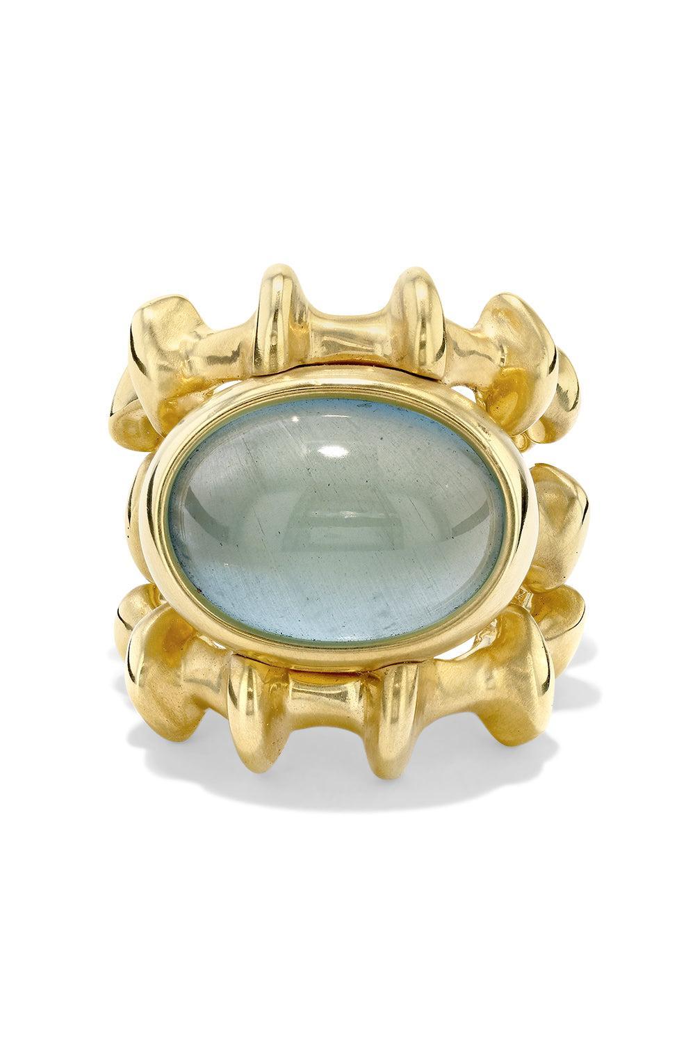 Aquamarine Chrona III Ring-YELLOW GOLD-6.5-JEWELRYFINE JEWELRING-VRAM