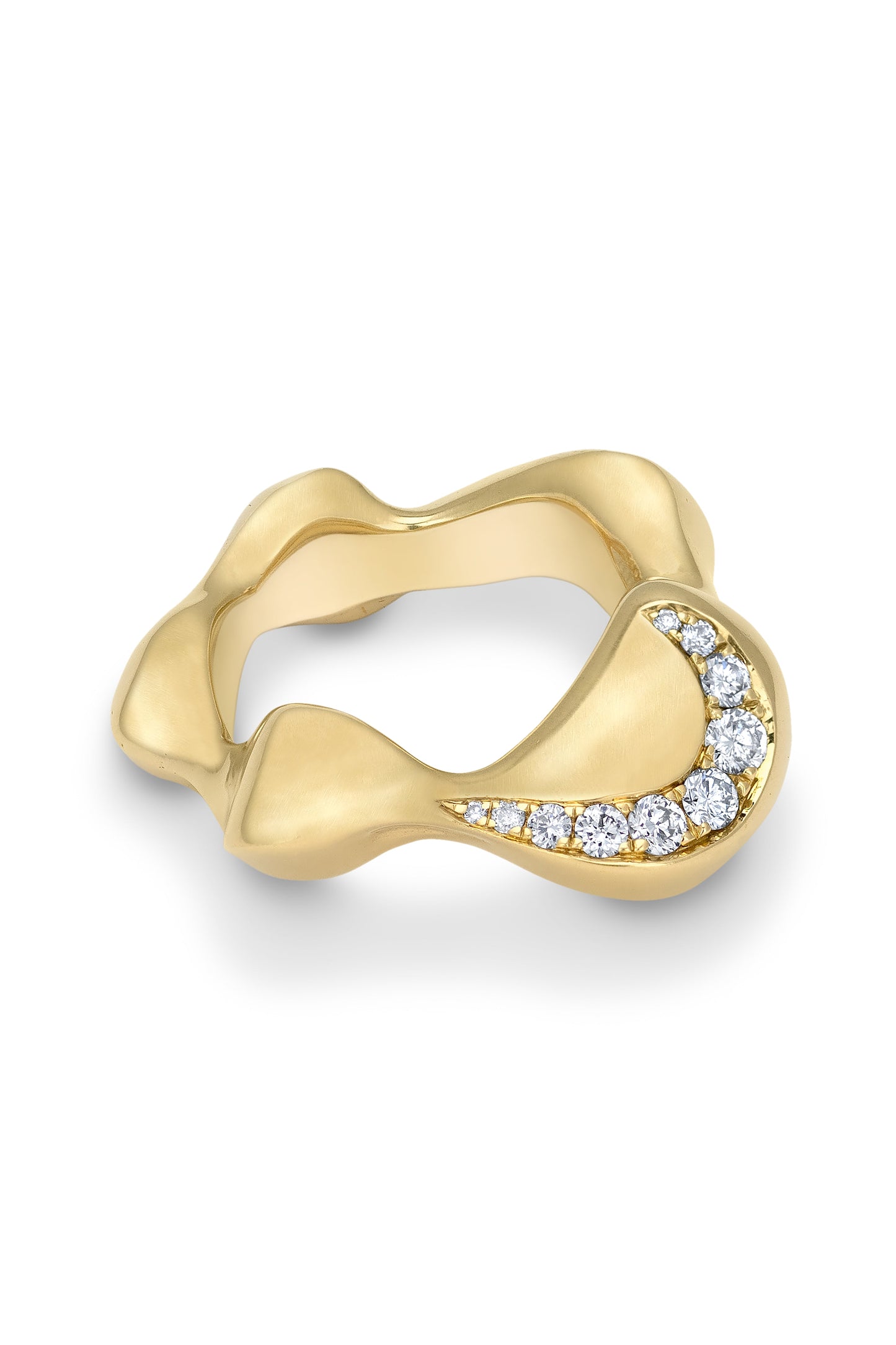 VRAM-Cayrn Diamond Band-YELLOW GOLD