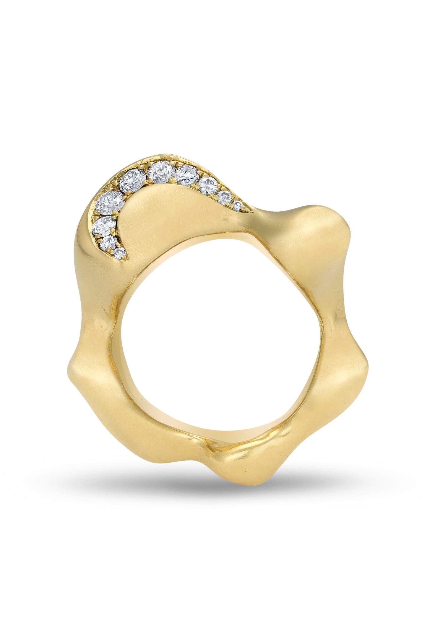 VRAM-Cayrn Diamond Band-YELLOW GOLD