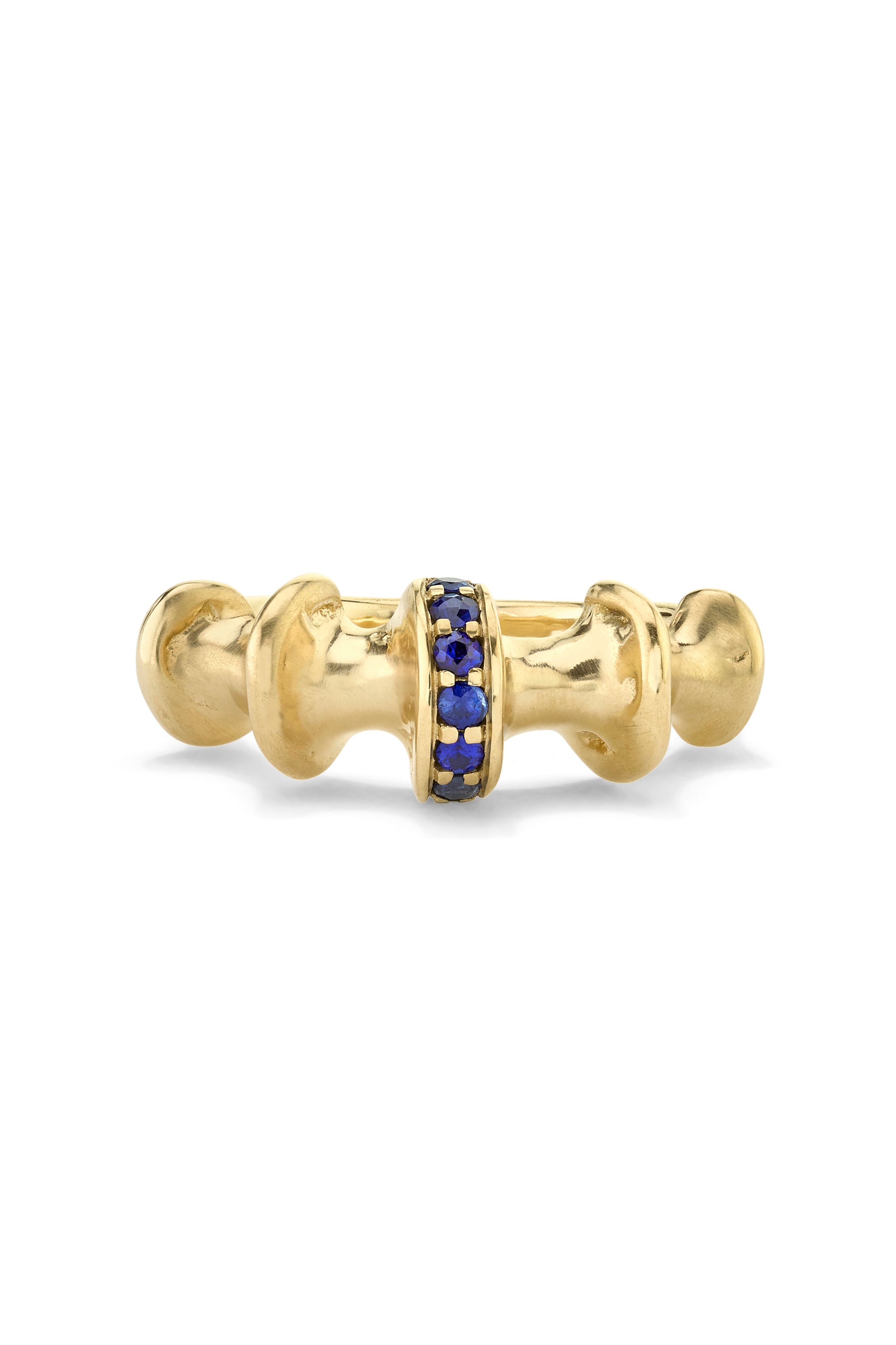 VRAM-Chrona Blue Sapphire Ring-YELLOW GOLD