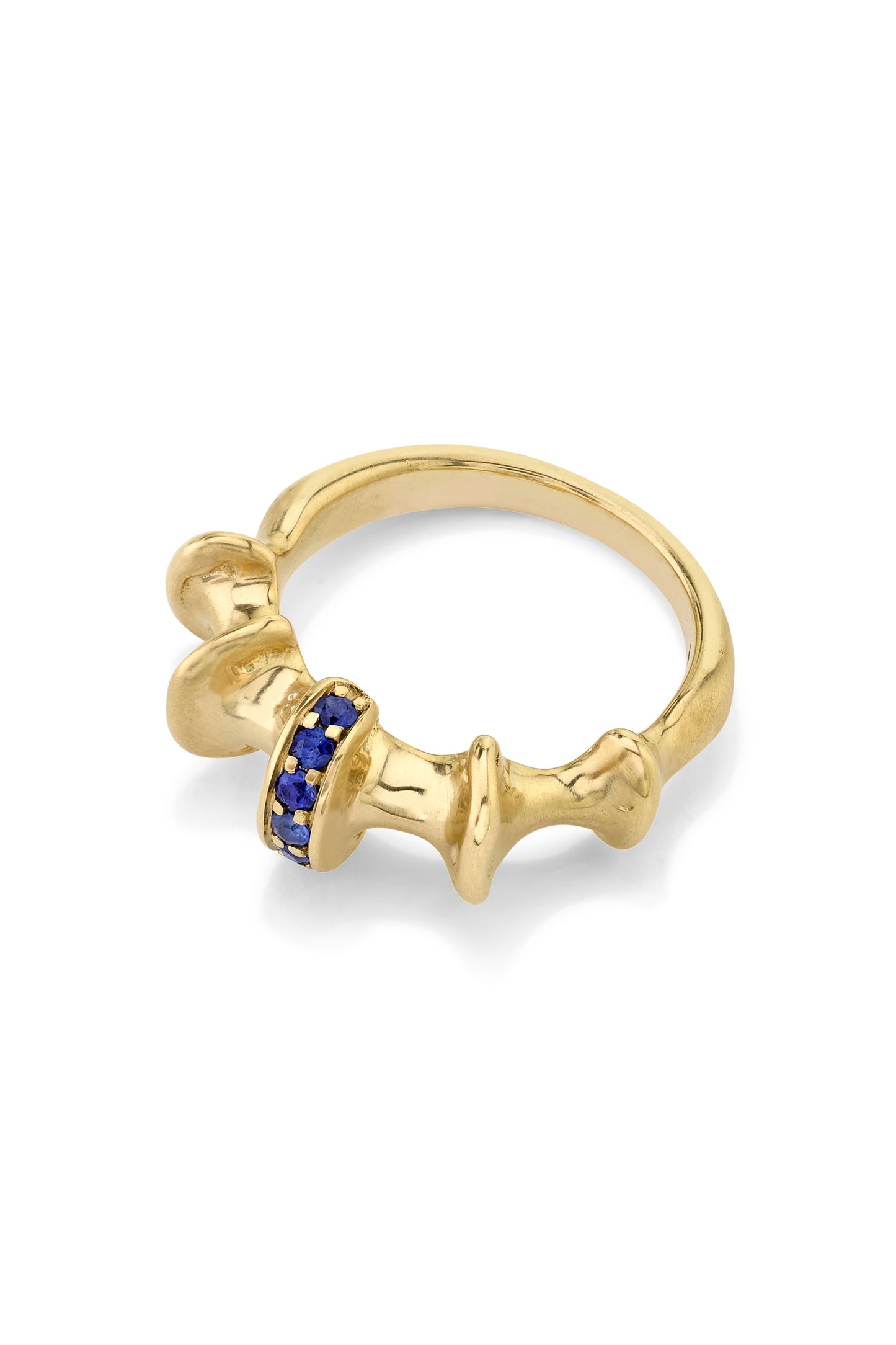VRAM-Chrona Blue Sapphire Ring-YELLOW GOLD