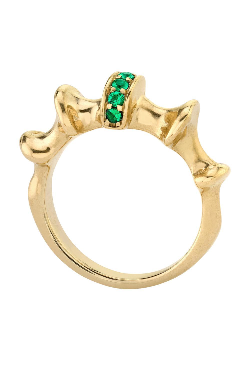 Chrona I Emerald Ring-YELLOW GOLD-6.5-JEWELRYFINE JEWELRING-VRAM